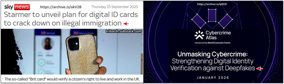 UK Starmer and WEF unveil Digital ID to counteract illegal immigration and deepfake ai 