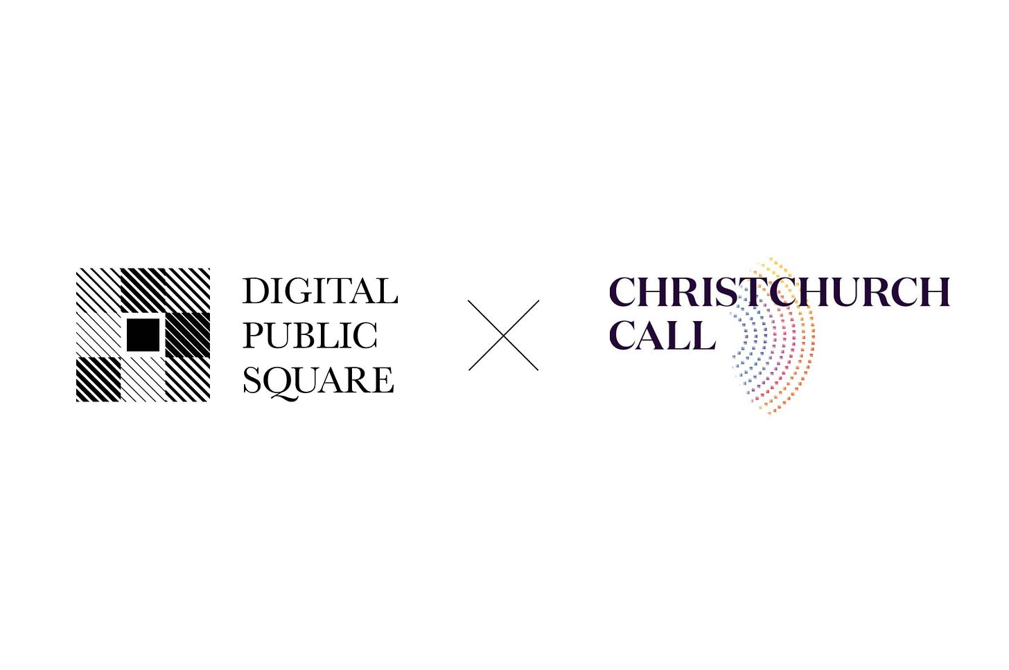 Digital Public Square and Christchurch Call Foundation's logos