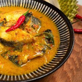 Fish in Fermented Durian Stew (Ikan Masak Tempoyak)