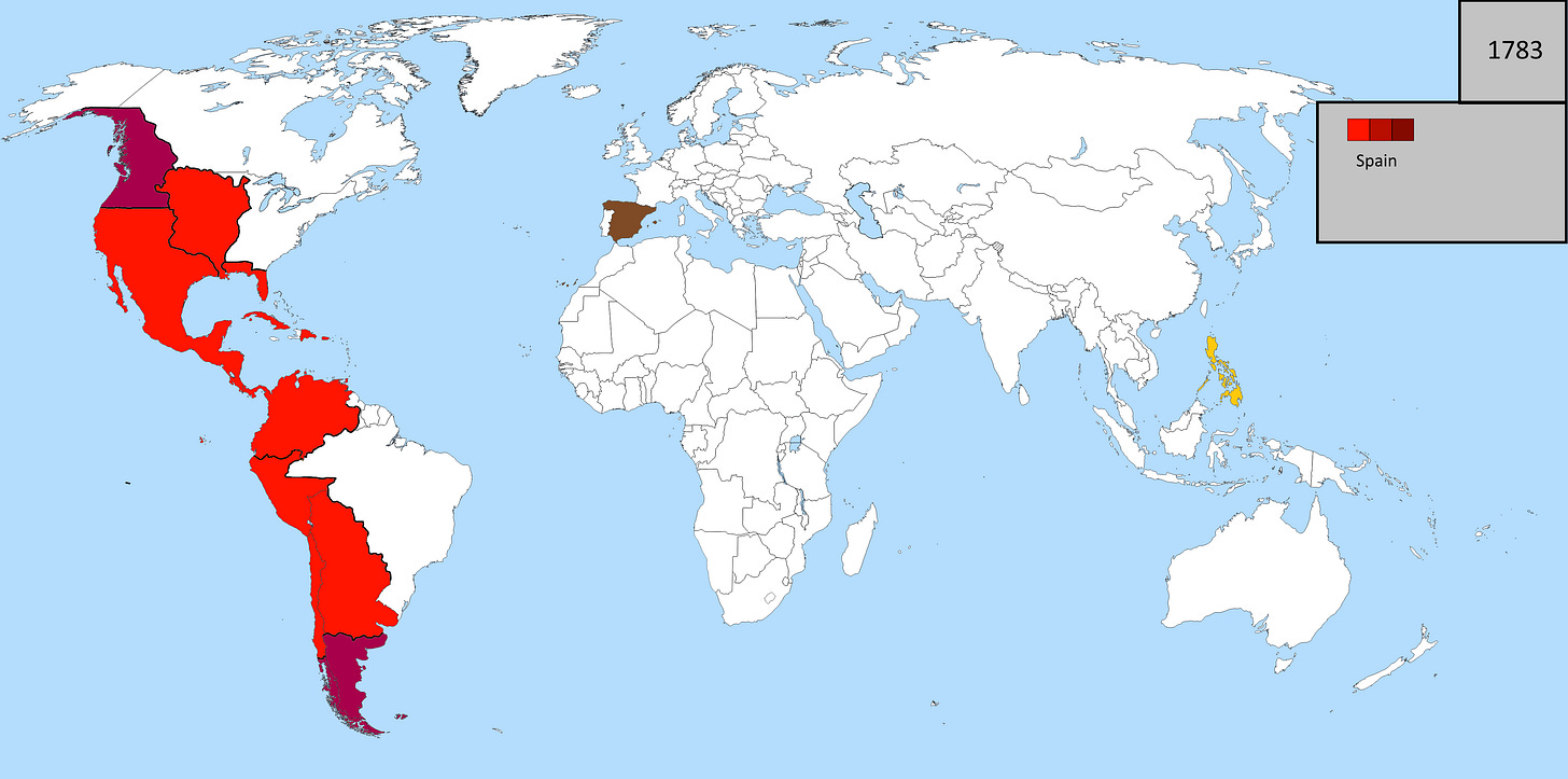 File:Spanish Empire at its greatest Extent 1783.png - Wikimedia Commons