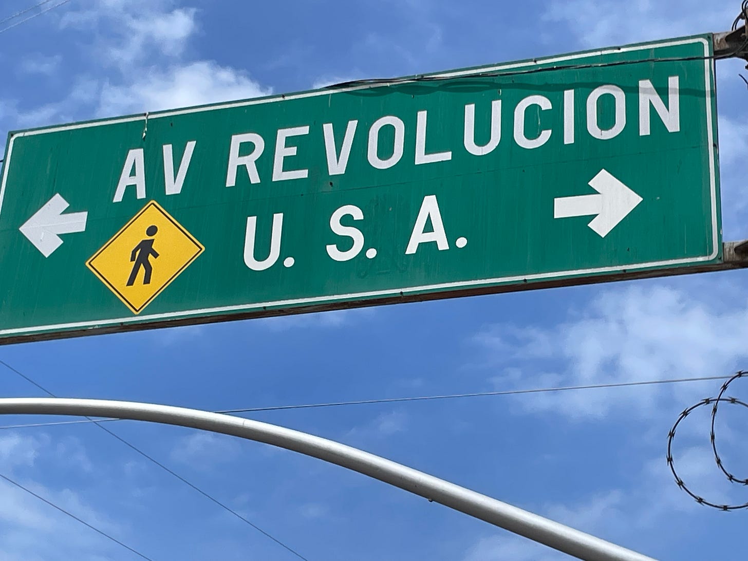 A street sign in Tijuana, Baja California taken by Luke Harold