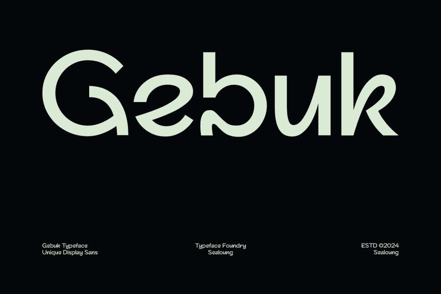 Gebuk Bold Display Sans