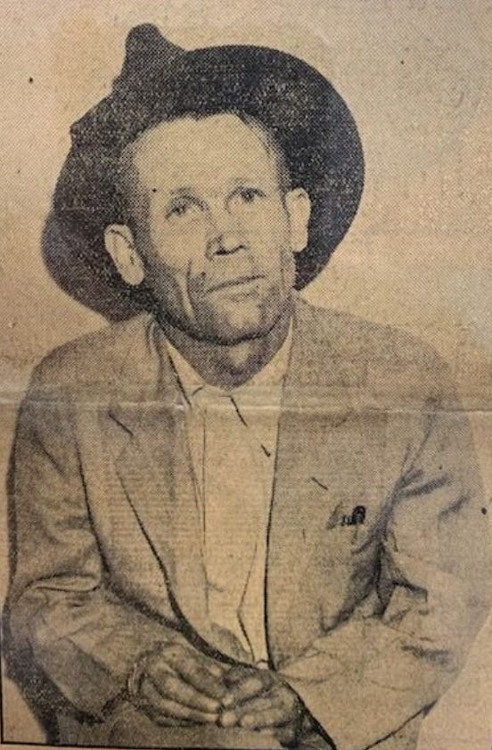 A jailhouse photo of D.B. Napier, 1934. Arrested for murder, he confessed to an earlier lynching, making national headlines after being saved from a mob himself.
