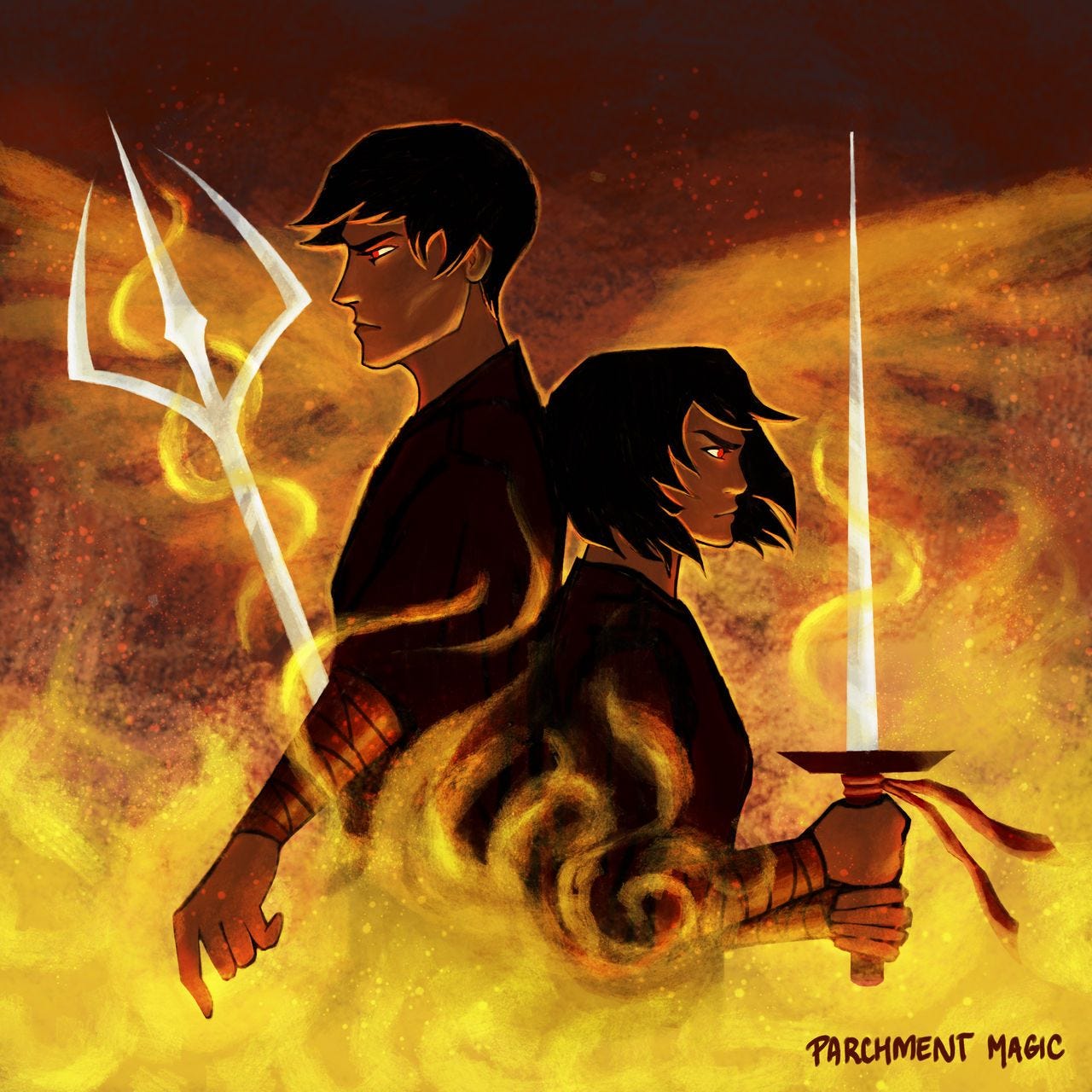 Altan Trengsin and Fang Runin | Character art, Poppies, Fan art