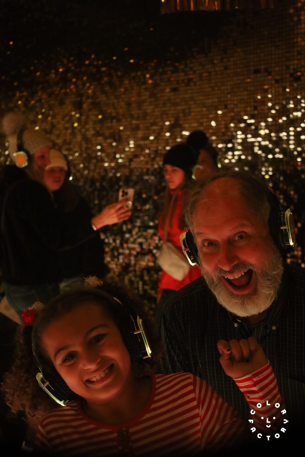 Mike and Emma at the Color Factory in NYC, 2022