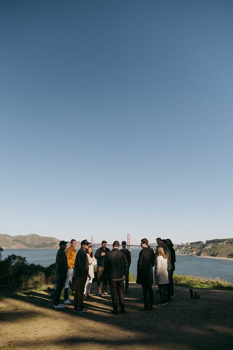 9 photos highlighting various key moments during the Missional Labs program intensive weeks in San Francisco, Oxford, and London.