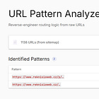 URL Pattern Analyzer ukáže strukturu adres webu