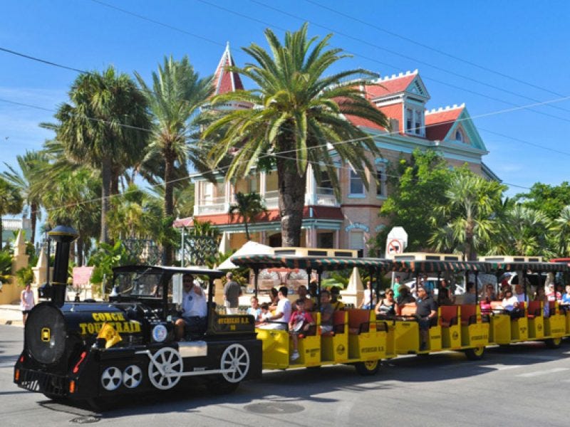 The Conch Train in Key West