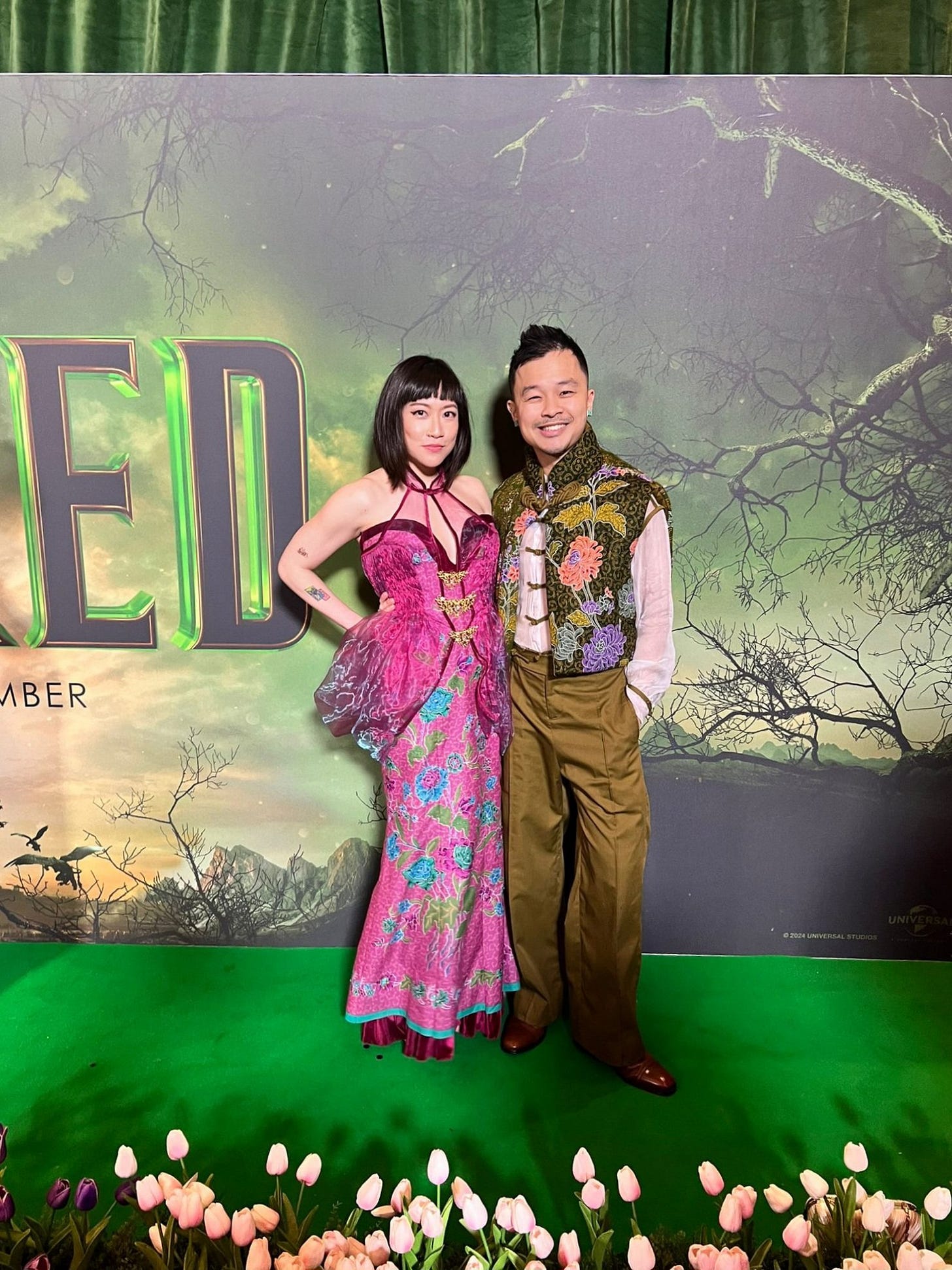 Aaron Teoh and Adeline Choo at the Wicked Premier