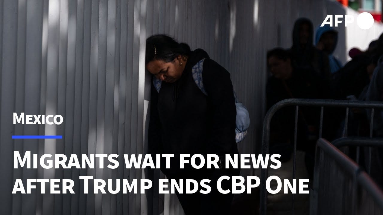 Migrants wait for information in Tijuana after Trump ends CBP One | AFP