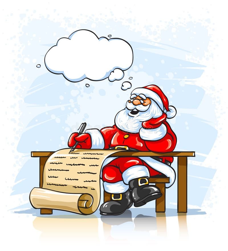 Santa Writing Letter Stock Illustrations – 1,762 Santa Writing Letter Stock  Illustrations, Vectors & Clipart - Dreamstime
