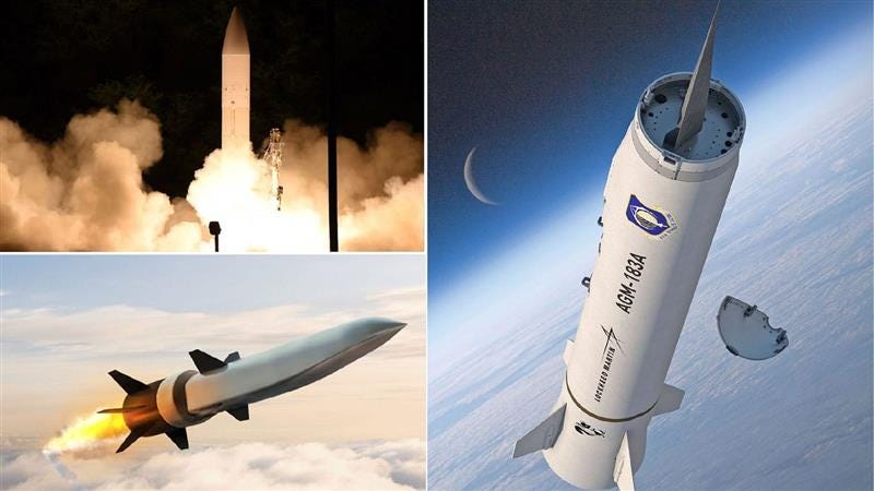 The 4 hypersonic weapons America hopes can match China and Russia