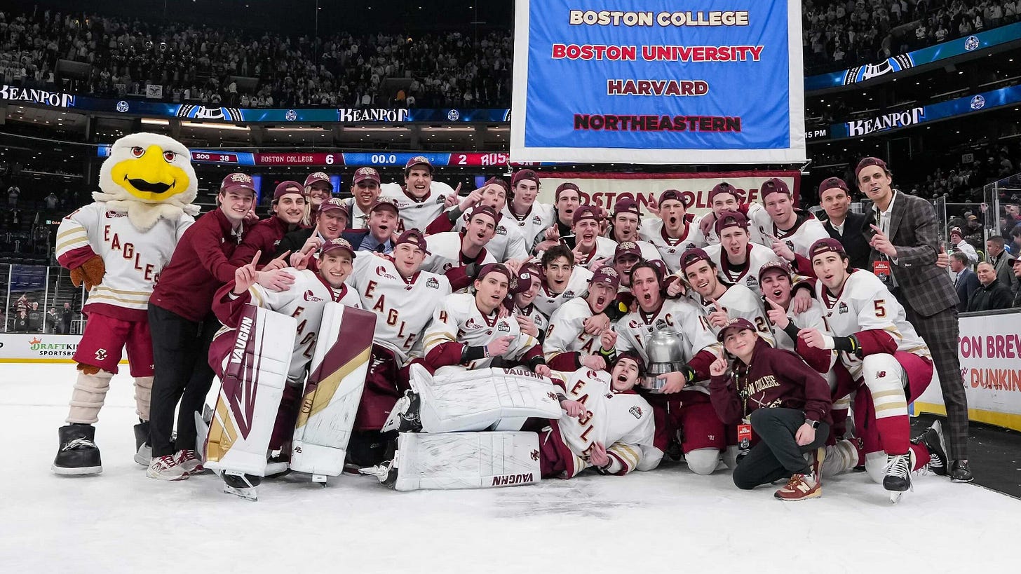 Boston College dominates Boston U. to win the 2026 Beanpot | NCAA.com Boston College dominates Boston U. to win the 2026 Beanpot | NCAA.com