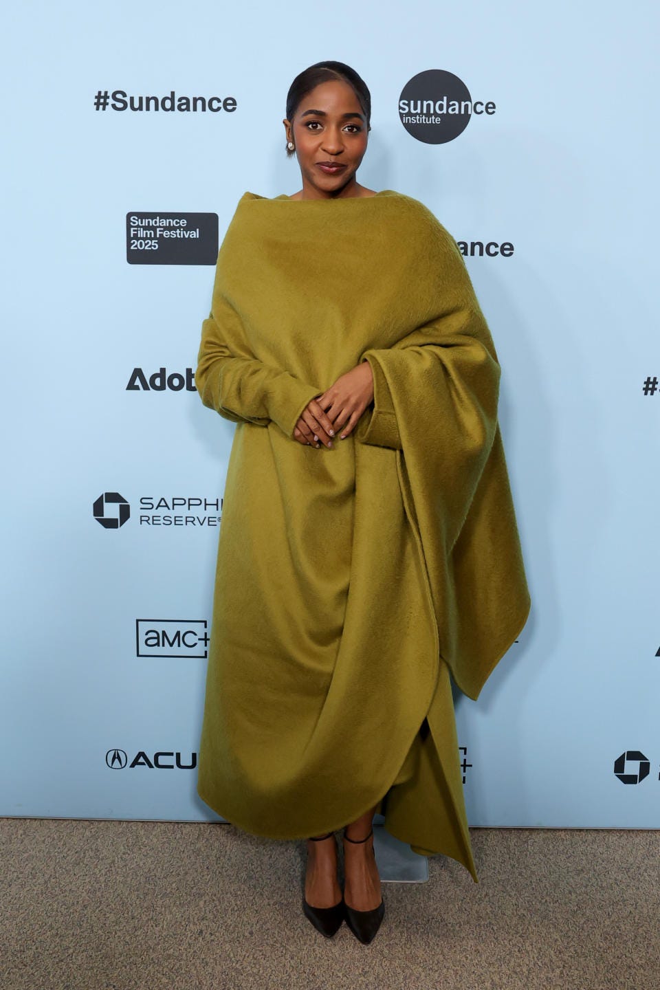 Ayo Edibiri Steals the Show at the 2025 Sundance Film Festival in The Row  Pumps and Proenza Schouler Boots