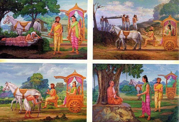 The Quick Guide – Four Sights and Going Forth – Buddhism – LearningRMPS