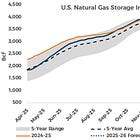 Natural Gas Storage: +45 Bcf