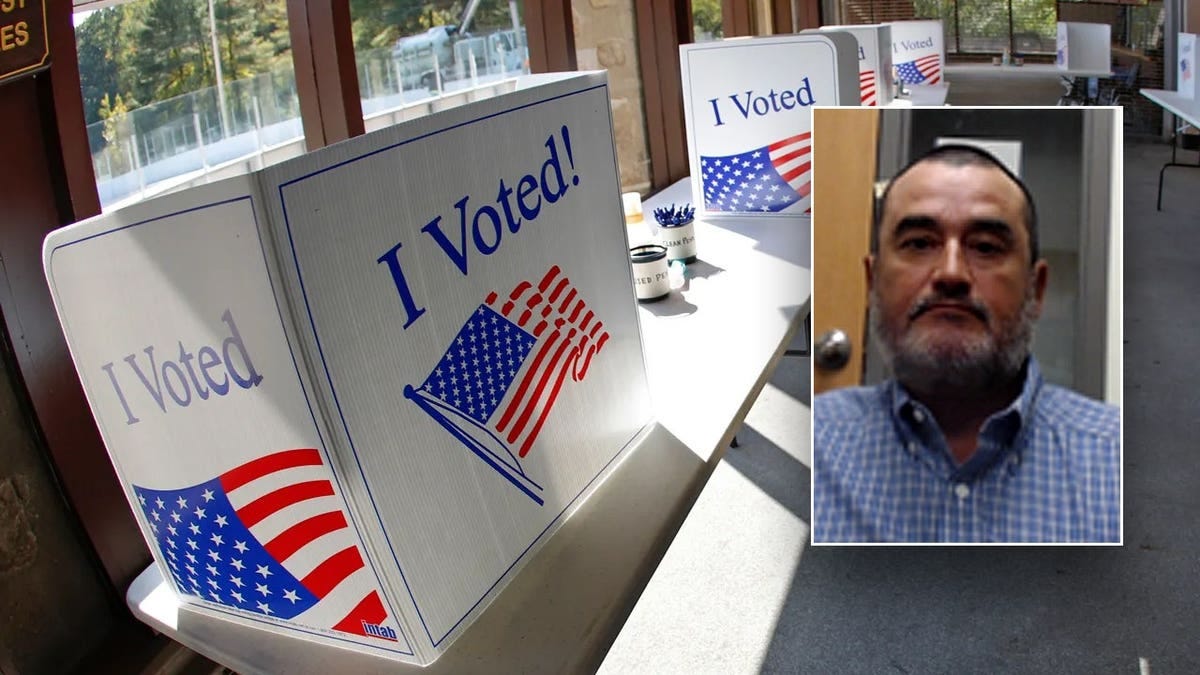Authorities say Jose Ceballos-Armendariz, shown inset, unlawfully voted in U.S. elections despite not being a citizen, according to DHS.