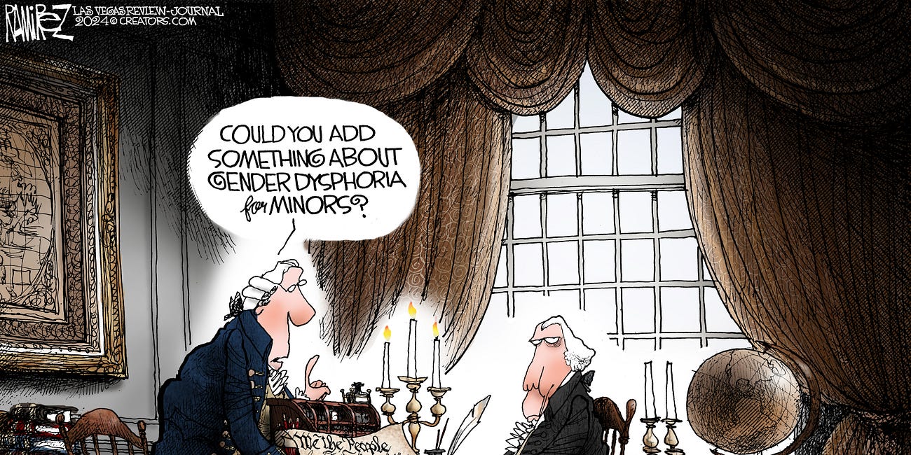 Michael Ramirez: Confounding Fathers 12-9-24