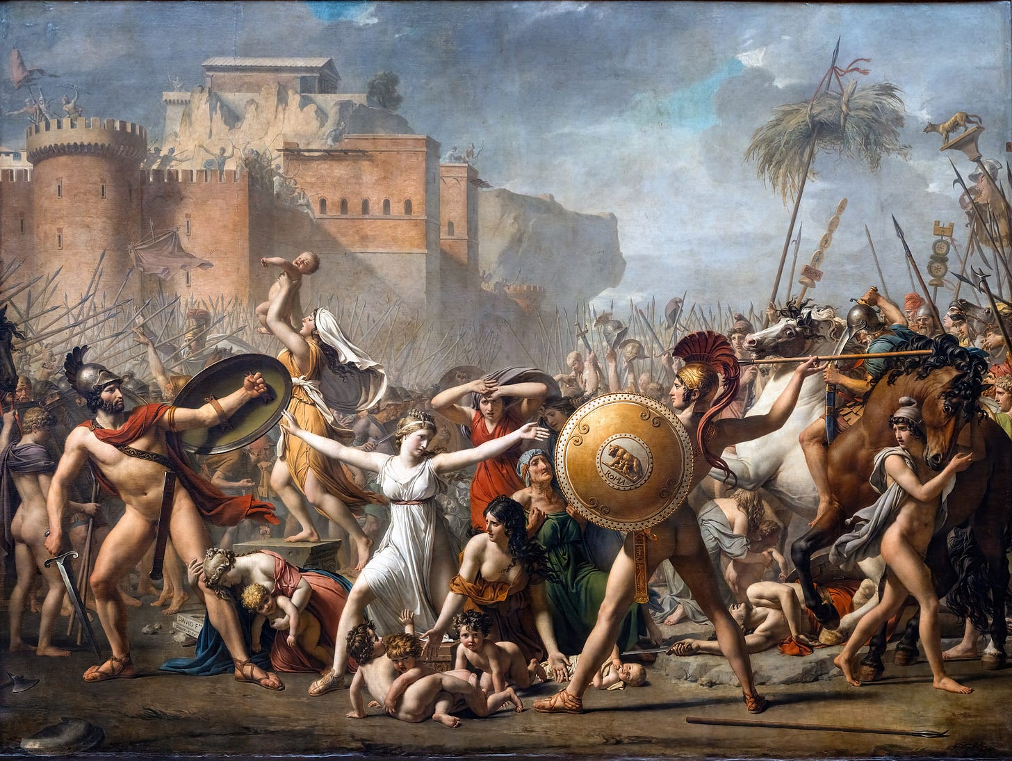 The Intervention of the Sabine Women by David