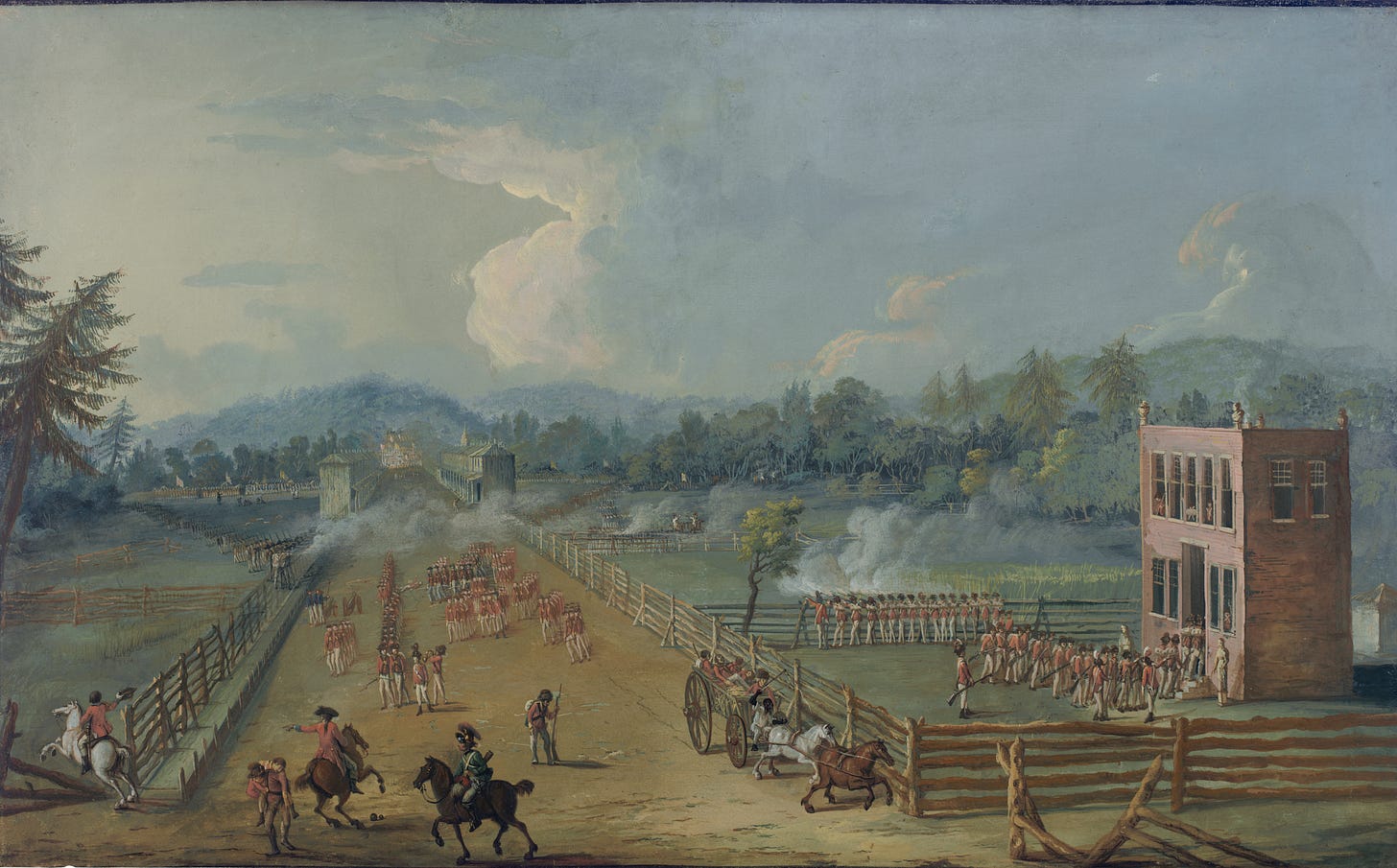 The Battle of Germantown, by Saverio Xavier della Gatta