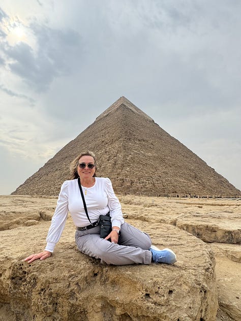 photos of Egyptian pyramids and Sphinx