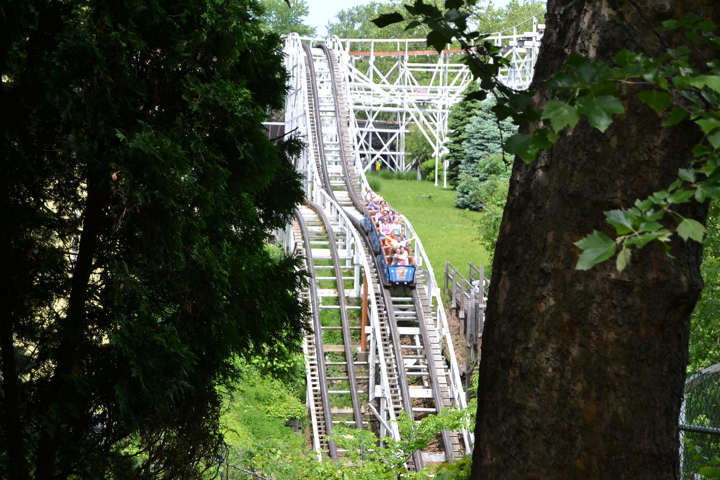 Kennywood Jack Rabbit coaster Kennywood Jack Rabbit coaster