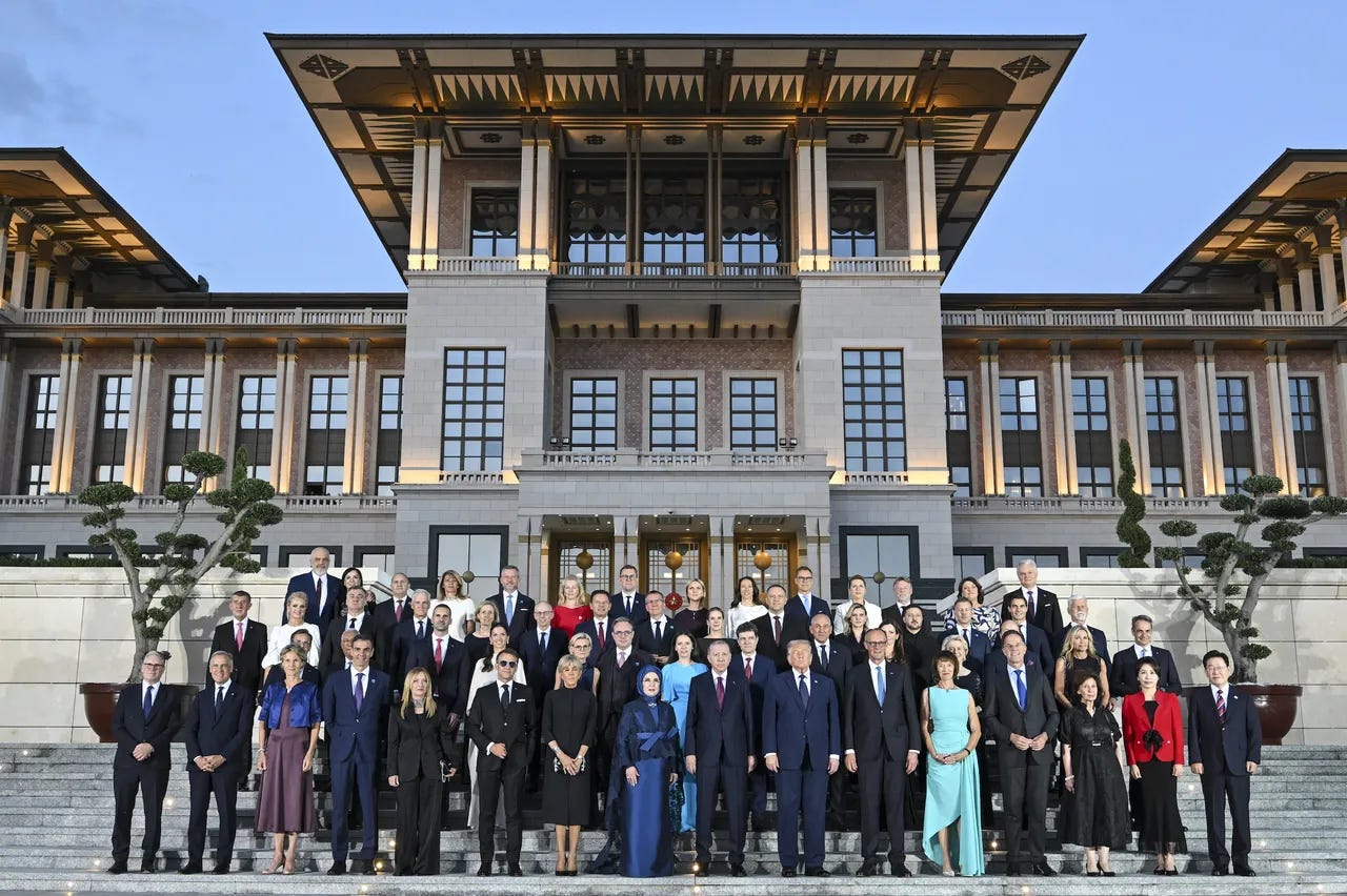 Erdogan hosts NATO leaders at Ankara summit reception, dinner Erdogan hosts NATO leaders at Ankara summit reception, dinner