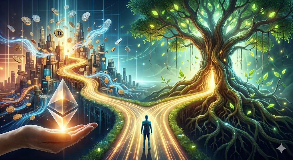 the path to liquidity ($ITL) or the path to regeneration ($ITLG staking).