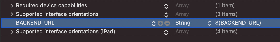 Edit Info.plist Edit Info.plist