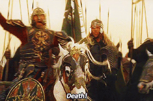 Death Theoden King GIF - Death Theoden King War - Discover & Share GIFs