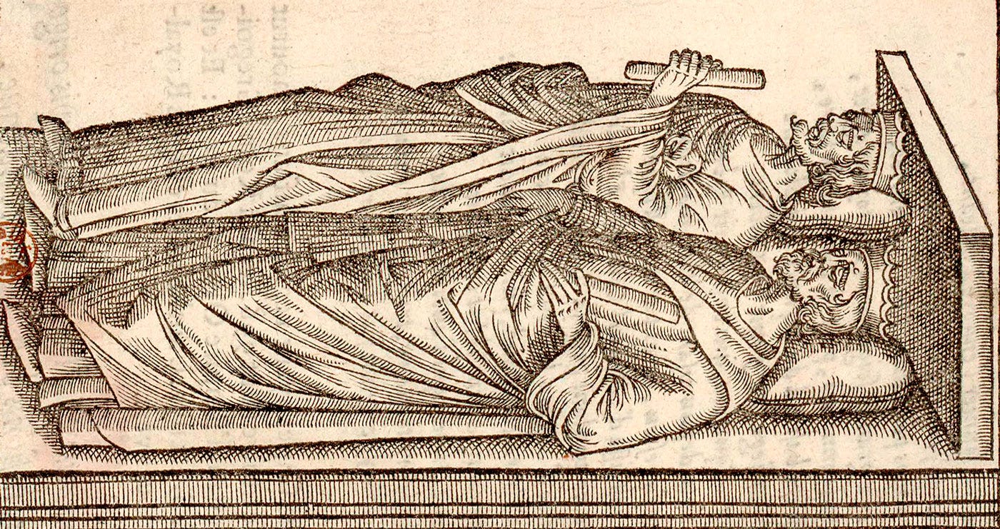 Gisants tombs of French Kings inside Saint Denis Basilica