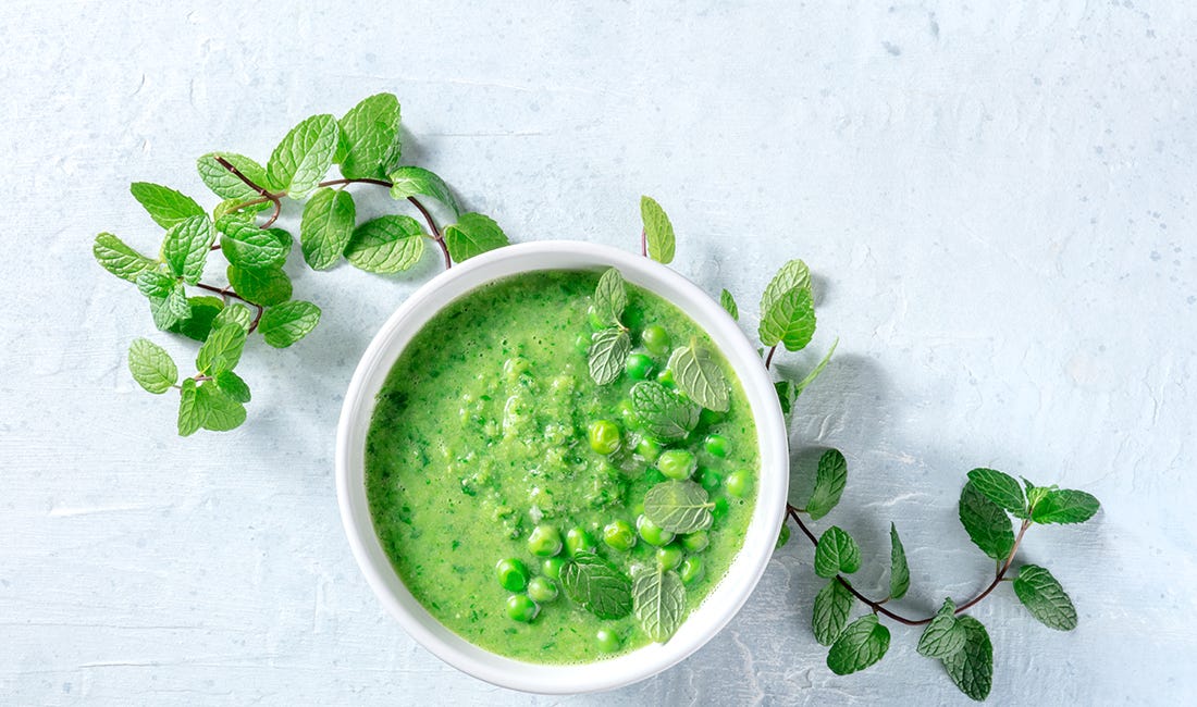 Fresh Pea & Mint Soup