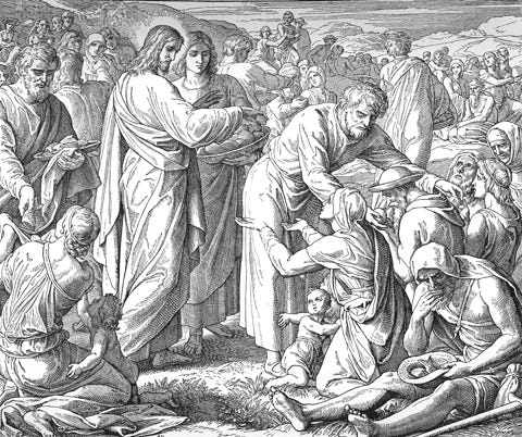 Pictures of the Bible - Miraculous feeding