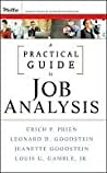 A Practical Guide to Job Analysis by Erich P. Prien A Practical Guide to Job Analysis by Erich P. Prien