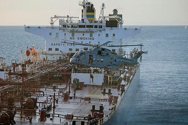 Royal Marine Commandos Board Sanctioned Russian Shadow Fleet Tanker SMYRTOS in English Channel