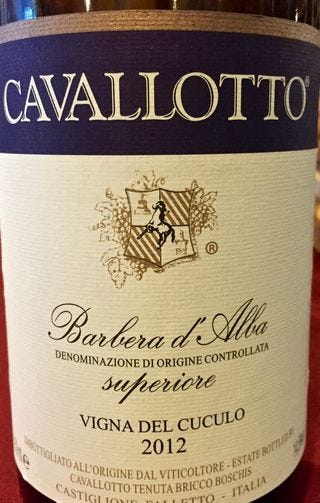 Cavallotto Barbera d’Alba Superiore, Vigne del Cuculo Cavallotto Barbera d’Alba Superiore, Vigne del Cuculo