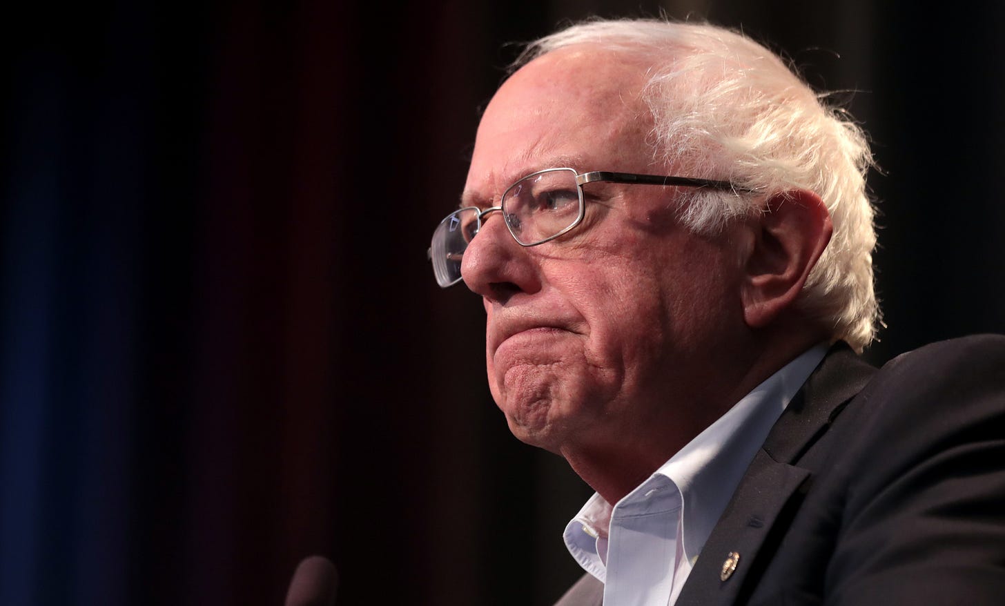 Bernie Sanders looks disgruntled Bernie Sanders looks disgruntled