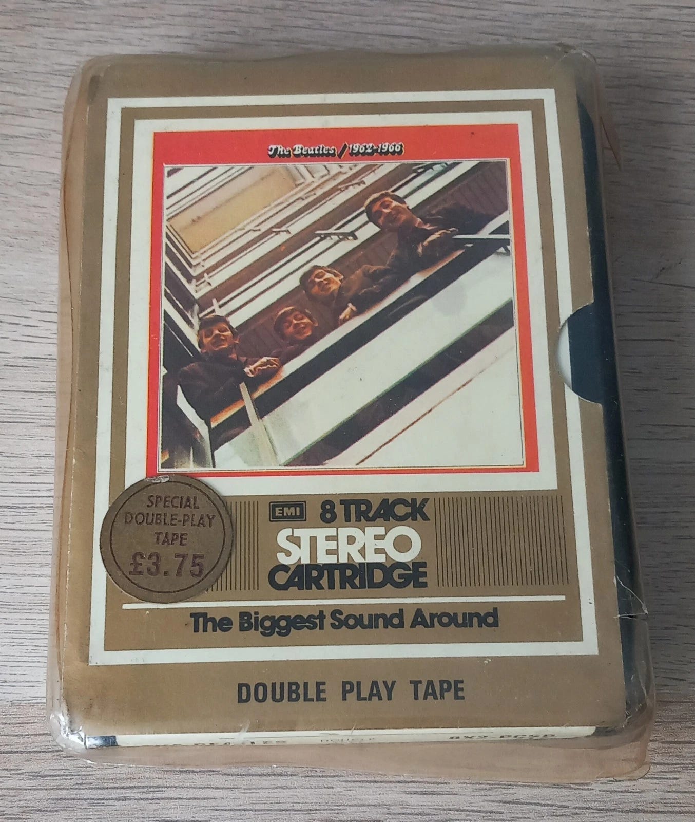 The Beatles 8 Track Cartridge Tape Red Album 1962-1966 Double Play Lift Off Lid - Picture 1 of 13