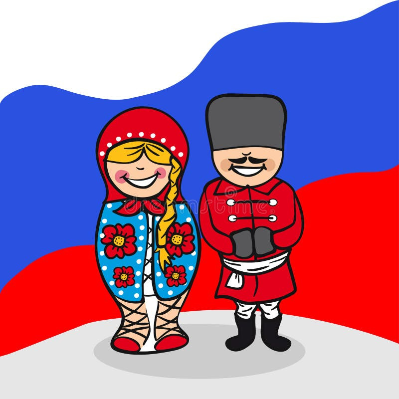 Welcome to Russia people stock vector. Illustration of eurasia - 32018328