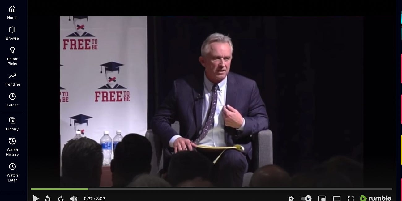 RFK, Jr.: "People call me an anti-vaxxer but I'm not. I'm PRO-VACCINE."