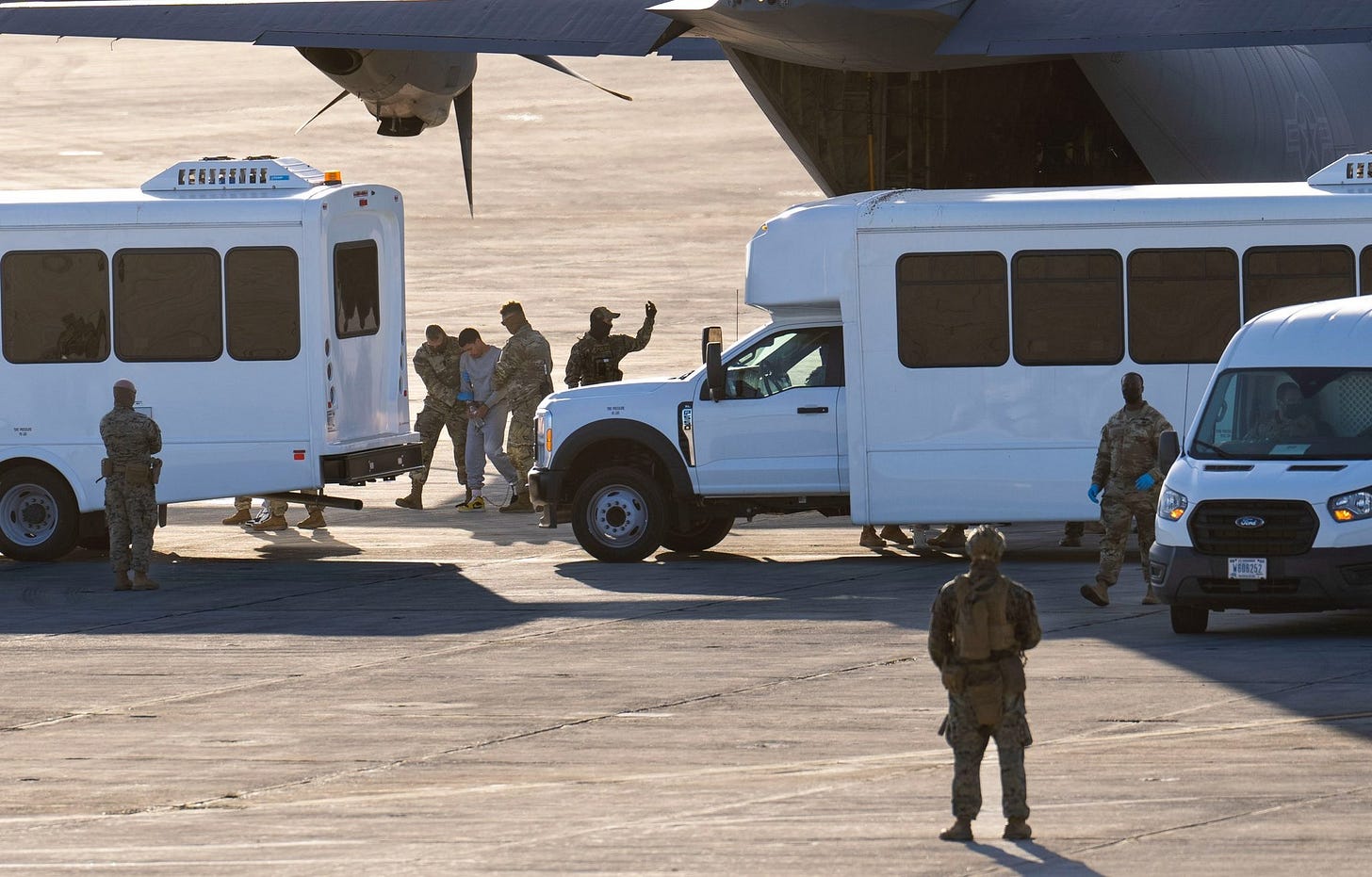 Illegal immigrants arrive in Guantanamo, Cuba after being deported from the United States. Illegal immigrants arrive in Guantanamo, Cuba after being deported from the United States.
