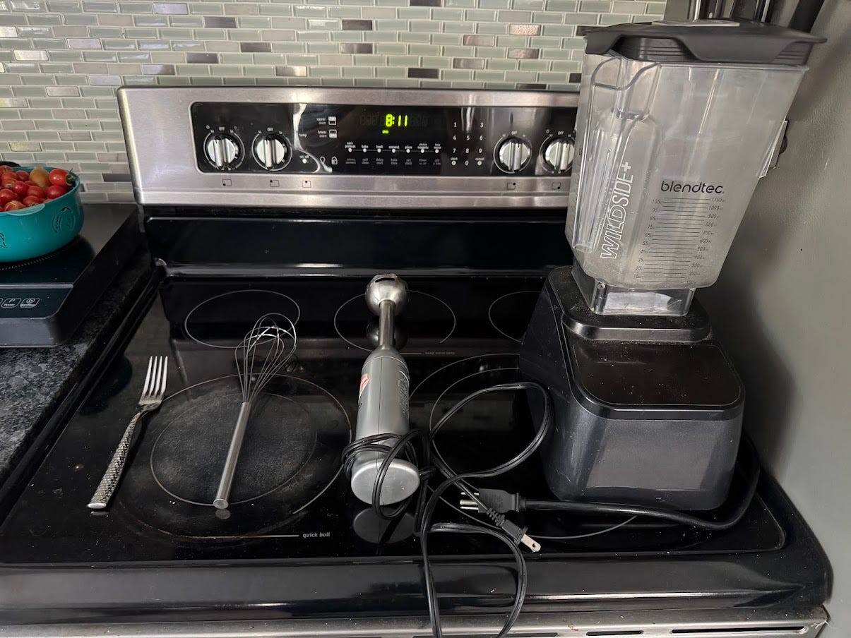 Image of blending implements