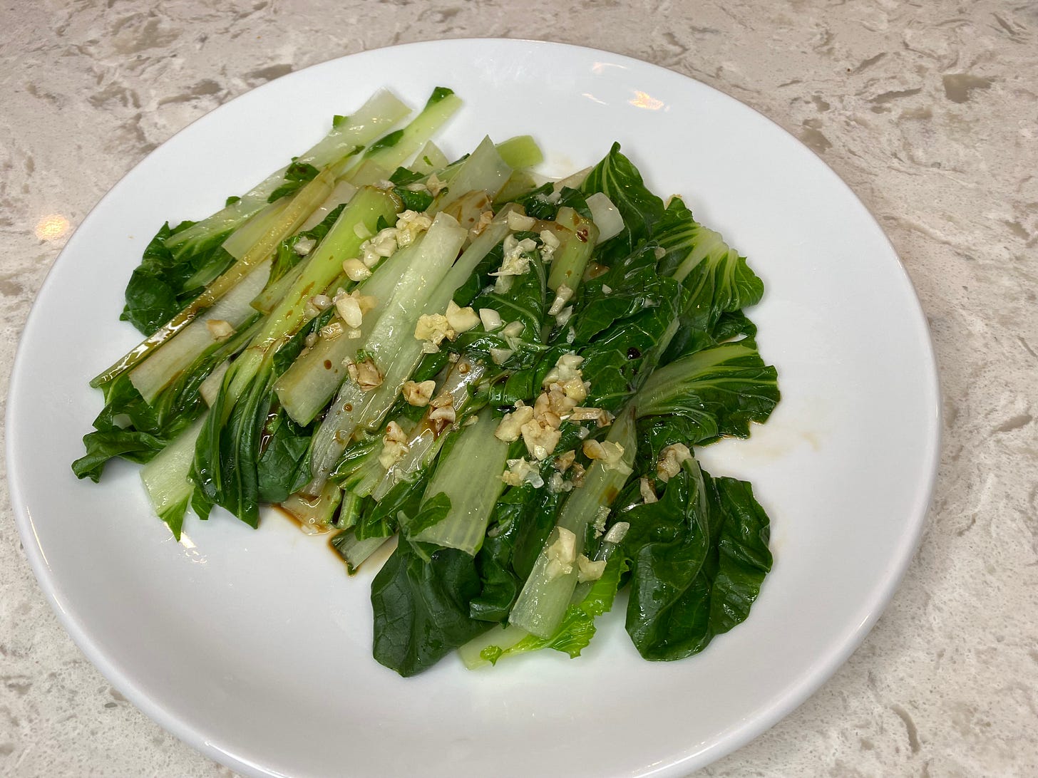 Choy with Garlic Oil