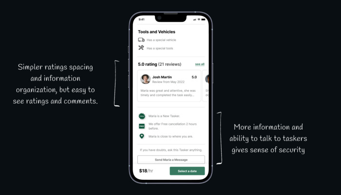 An After picture showing the second half of the Tasker Profile suggestions.