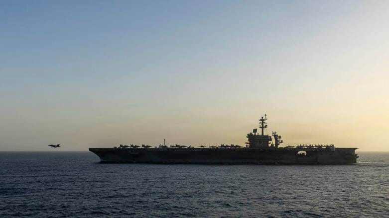 USS Abraham Lincoln (CVN 72) conducts U.S. blockade operations related to the Strait of Hormuz on April 16, 2026 in the Arabian Sea.
