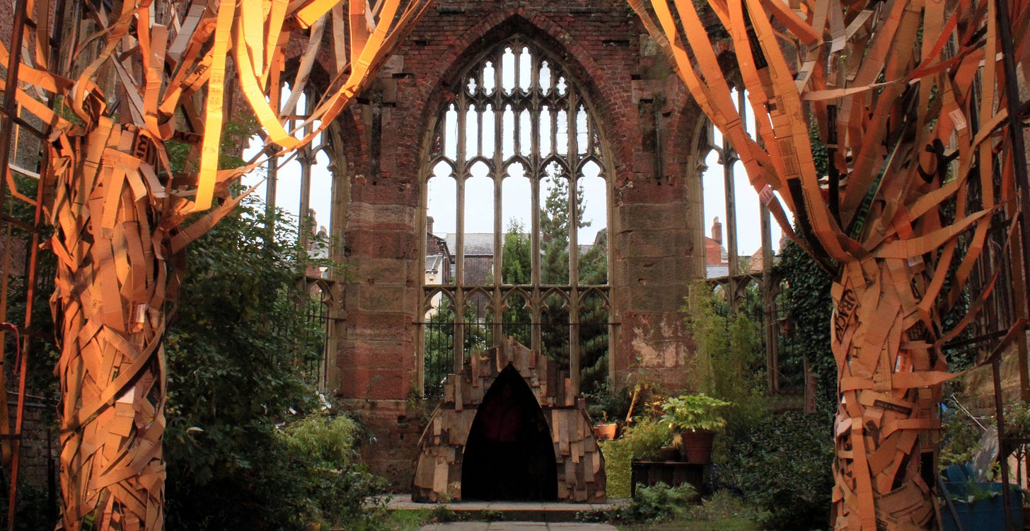 Image result for bombed out church