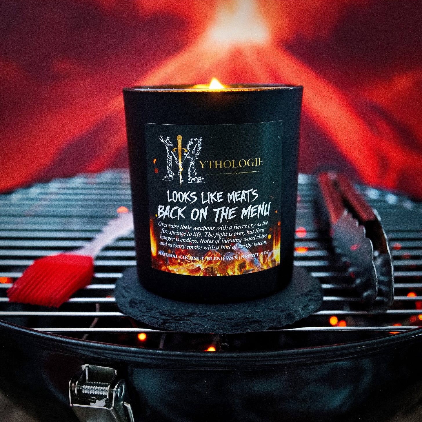 May be an image of fire and text