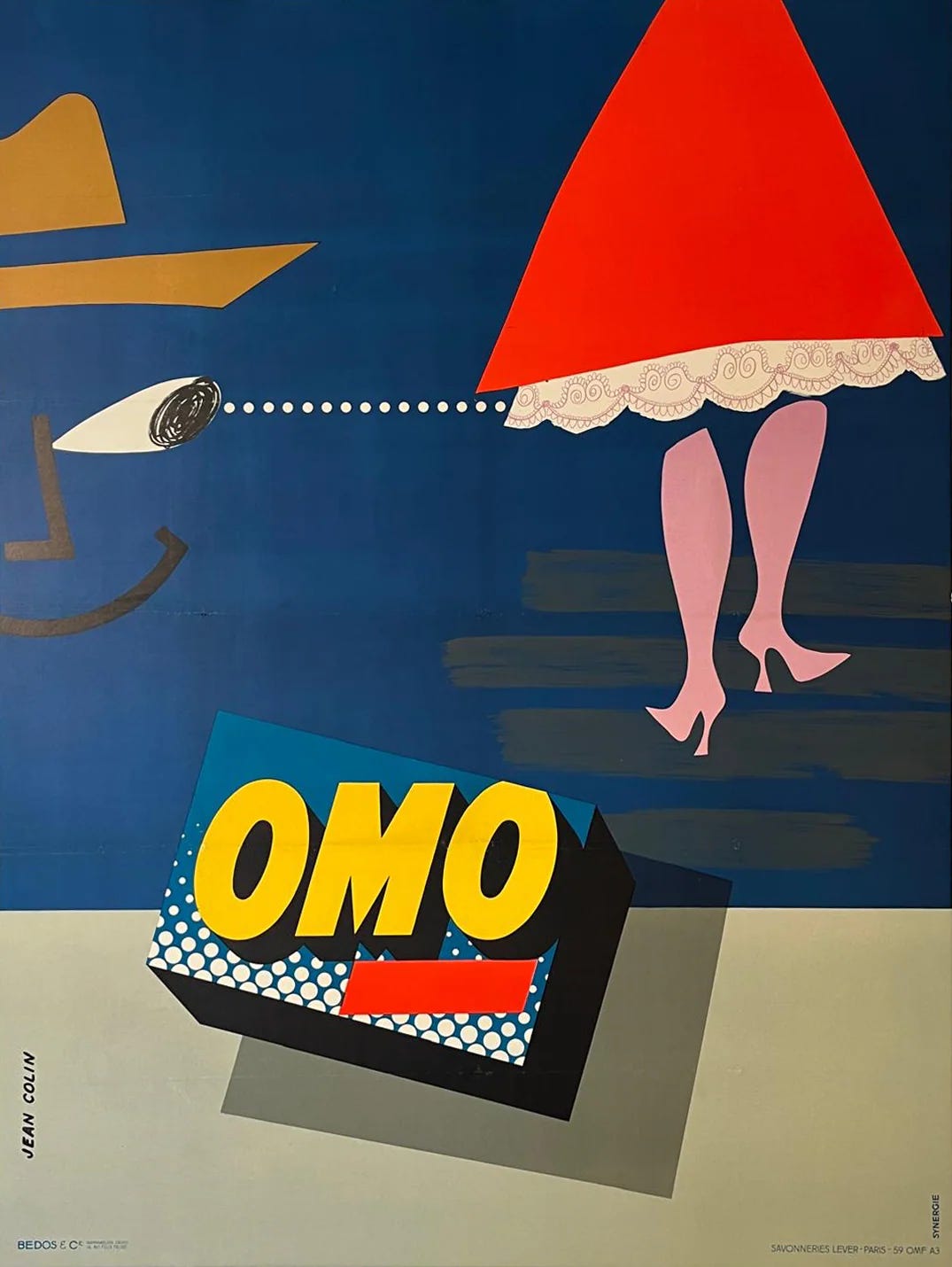 "OMO" poster by French artist Jean Colin