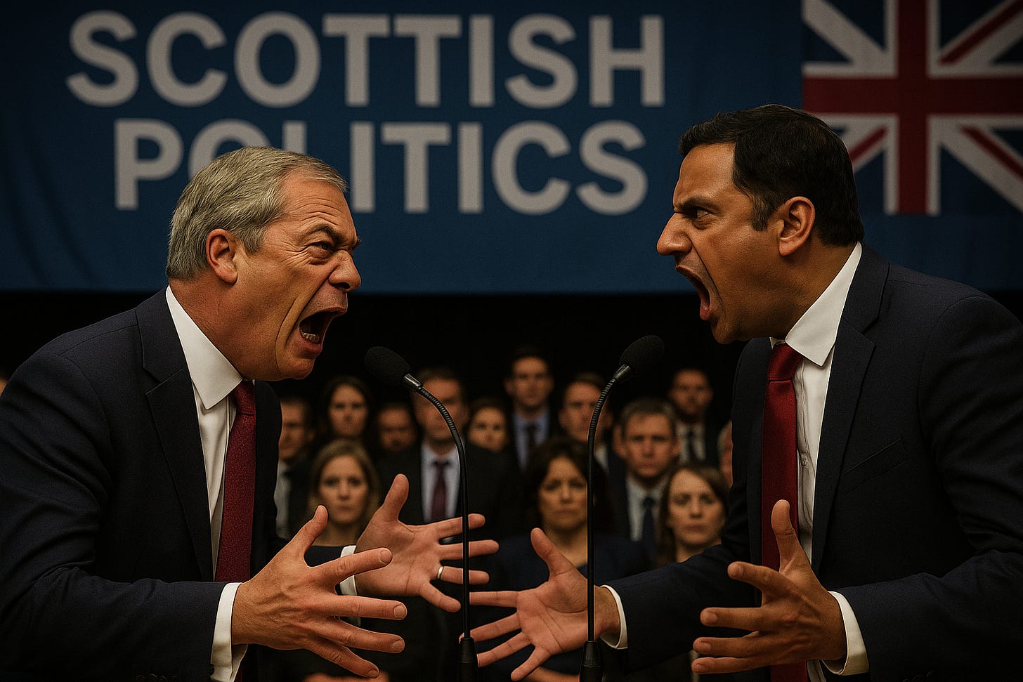 Farage vs Sarwar - AI Generated
