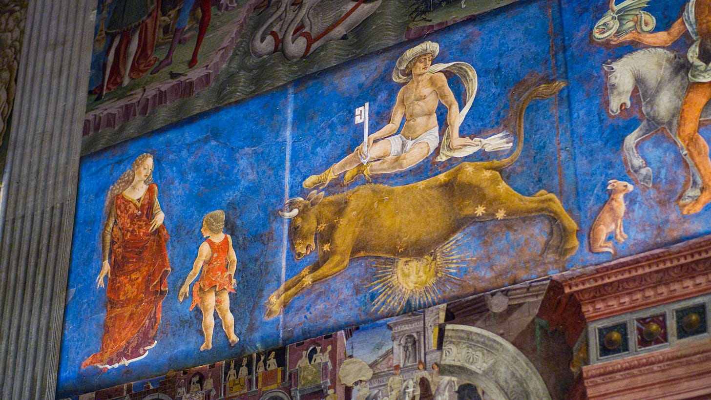 The Hall of the Months at Palazzo Schifanoia, Ferrara, Italy